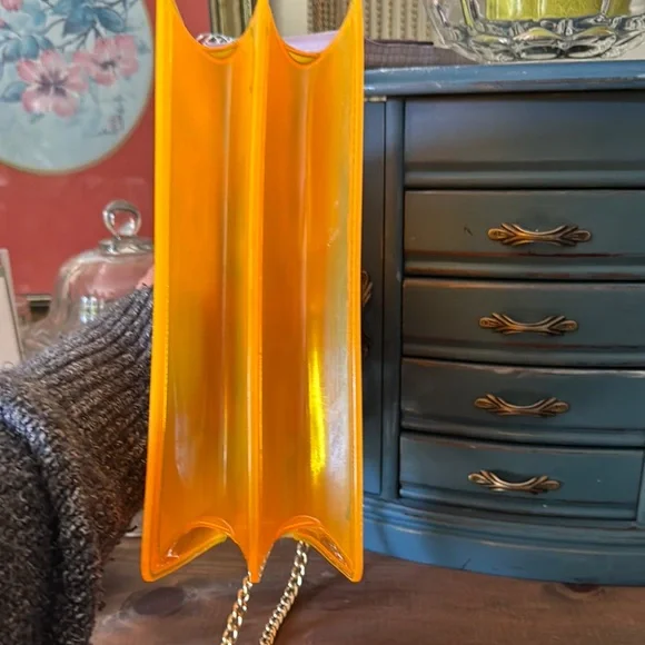 💛⭐️🌙🌼🐥Transparent Yellow and Green Handbag - Picture 7 of 10